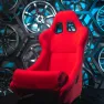 Спортивное сиденье ковш Drift Series (красного цвета) — фото