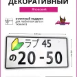 Декоративный номерной знак 20-50 — фото