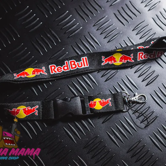 Лента RedBull для ключей (бэйджкипер) (Черный) — фото