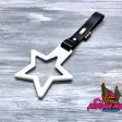 Цурикава звезда белая (пластиково-силиконовый черный ремешок) — фото