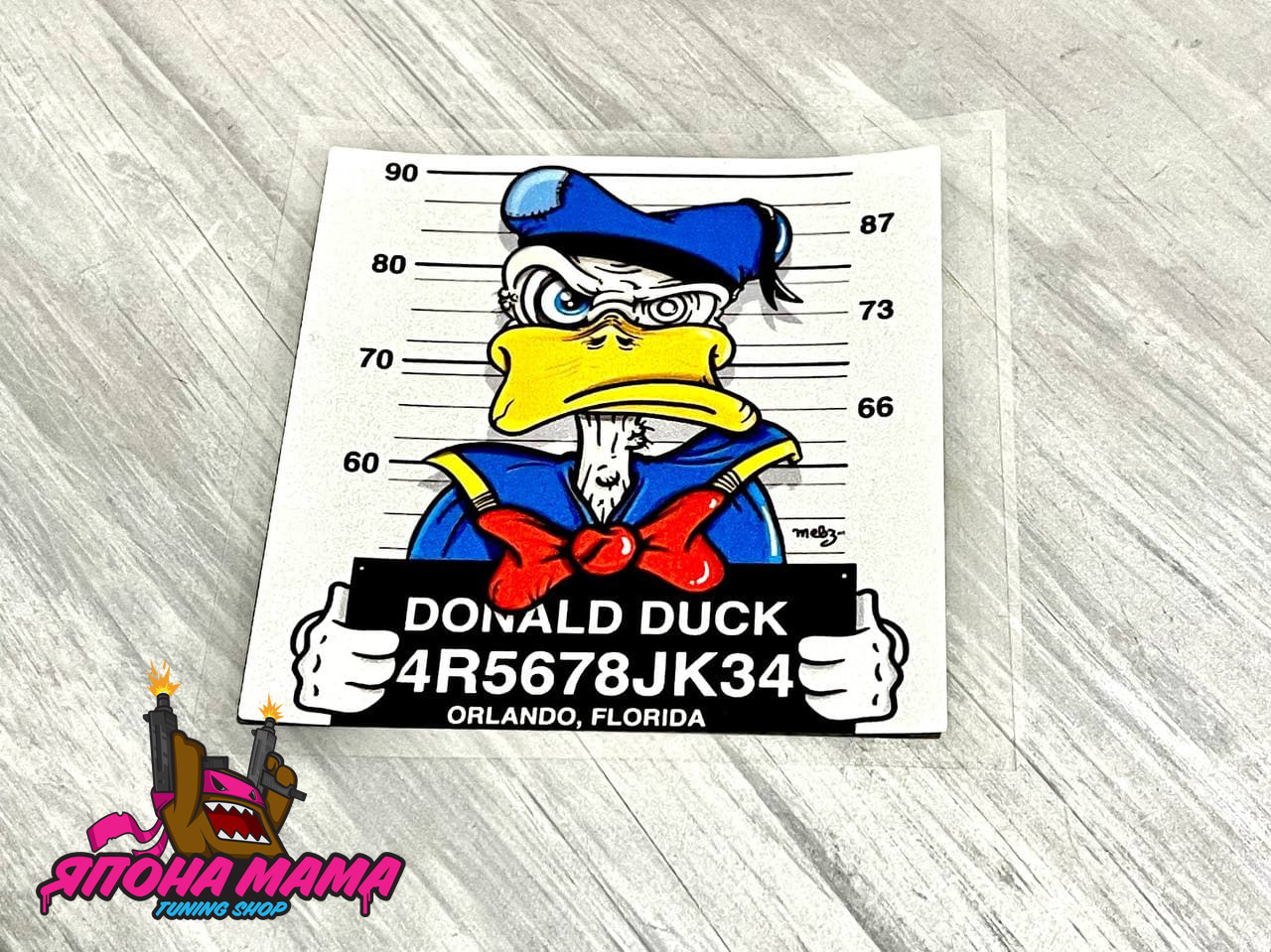 Светоотражающая наклейка Donald Duck