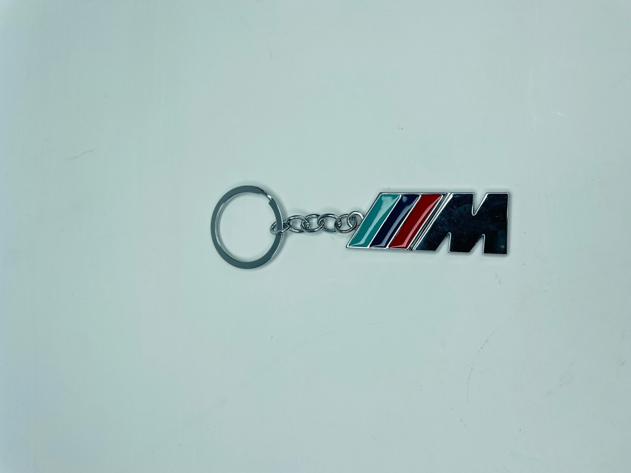 Брелок BMW M для ключей металлический (Хром)