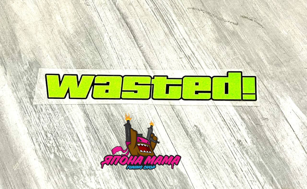 Светоотражающая наклейка WASTED