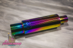 Глушитель HKS Hi-Power Neo Chrome громкий бас 63mm.вход / 110mm.выход (универсальный) 3
