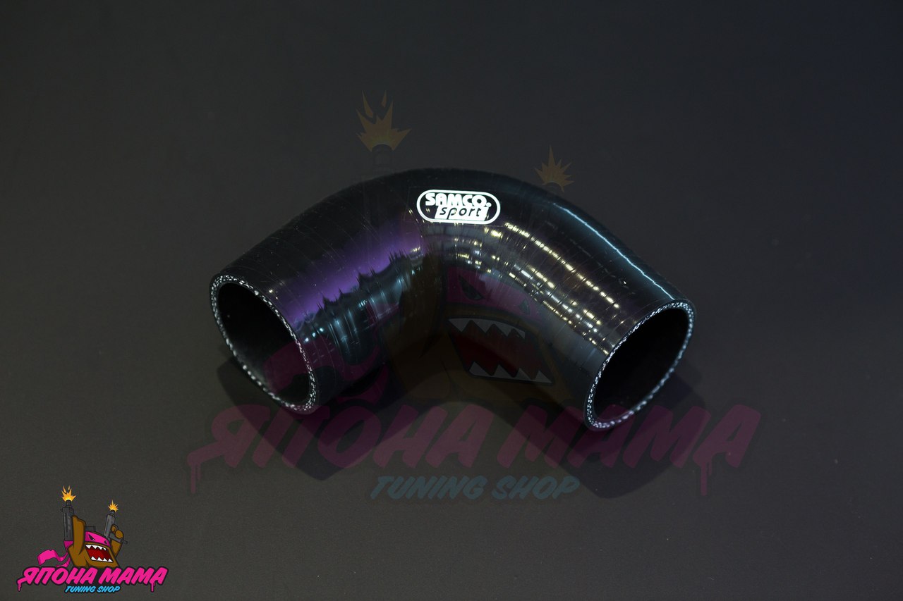 Патрубок силиконовый 51 mm. 90 градусов (Черный)