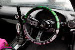 Спортивный руль Vertex Japan 1996 (Grey / Green) 2