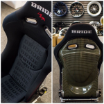 Спортивное сиденье Bride Gias Carbon полуковш черный (от 75 до 110 кг)