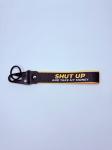 Брелок для ключей тканевый Shut Up and take my money с карабином