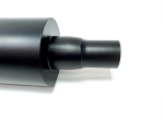 Универсальный глушитель тихий бас 51/63mm.вход / 89mm.выход, черный матовый 4