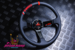 Спортивный руль TRD из натуральной кожи с выносом