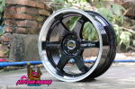 Комплект дисков Volk Racing TE37 R17 7.5j ET40 5x100 с полкой (черные)