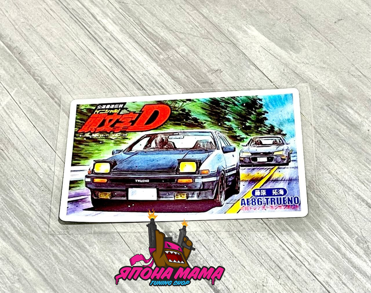 Светоотражающая наклейка AE86 vs Subaru