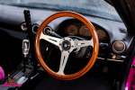 Деревянный спортивный руль Nardi Classic с серебристыми матовыми спицами из анодированного алюминия
