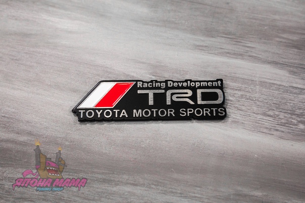 Шильдик TRD Toyota Racing Development (черный)