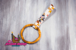 Цурикава из бамбука Nishijin Sakura Gold White