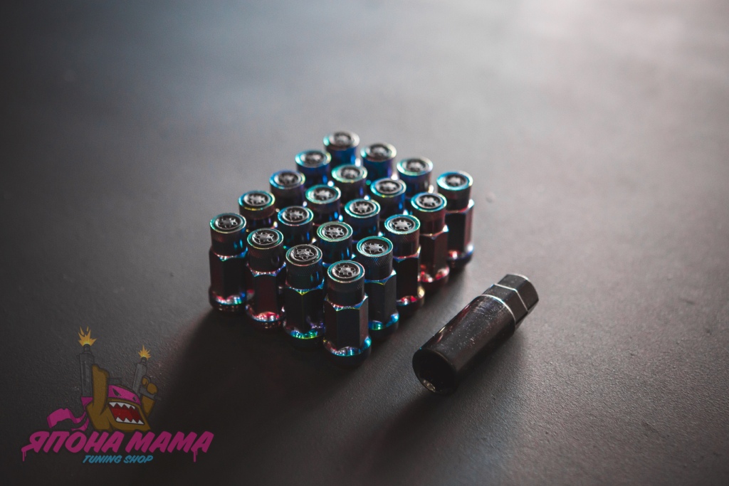 Спортивные колесные гайки Wheel Lug Nut (Neo Chrome) (1.5)