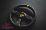 Спортивный руль OMP Targa без вылета (кожа)