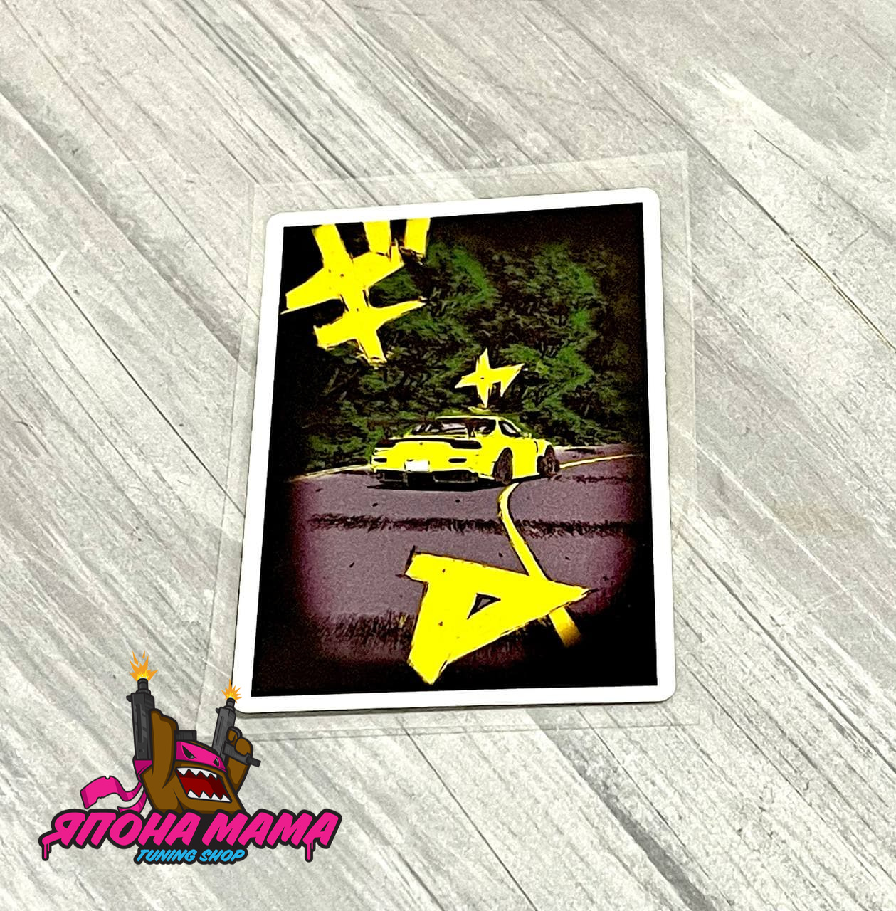 Светоотражающая наклейка Initial D Mazda rx-7