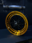 Комплект дисков Work Equip 03 R15 8j ET25 4x100 73.1 (черные с золотой полкой) 2