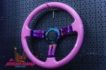 Руль Exclusive розовый с Neo Chrome спицами