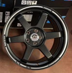 Комплект дисков TE37 R17 5x100 7.5J ET35 (черные)