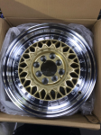 Комплект дисков BBS RS R14 6.5j ET30 4x100 / 114.3 (золото)