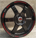 Комплект дисков Volk Racing TE37-SL R17 8j ET35 5x114.3 (черный глянец)