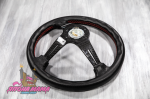 Спортивный руль Nardi Deep Corn Carbon из перфорированной кожи (вынос) 2