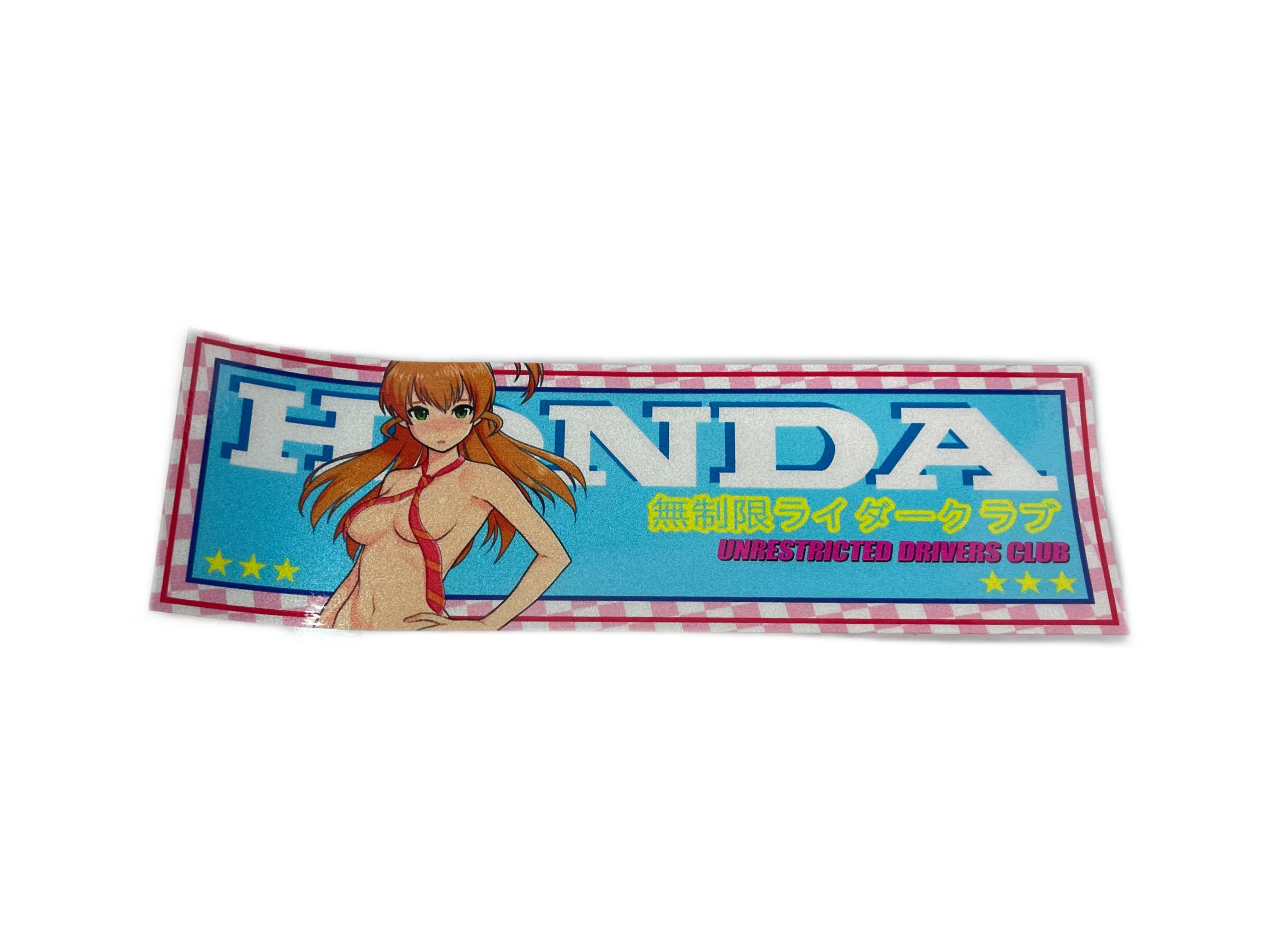 Светоотражающая наклейка HONDA girl