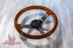 Руль W-Power под дерево с черными спицами (350 mm.) 1