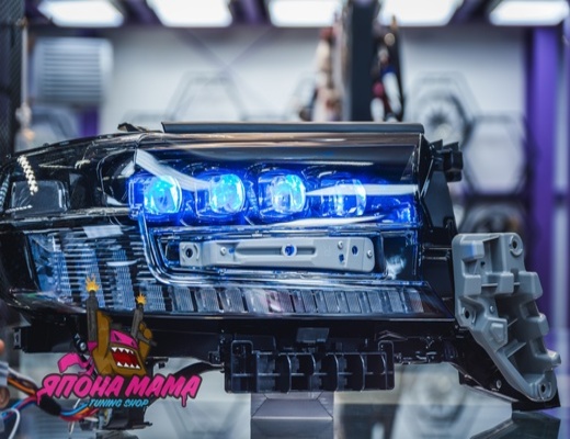 Фары в стиле дизайн Bugatti для Toyota Land Cruiser 200 2016+ 5