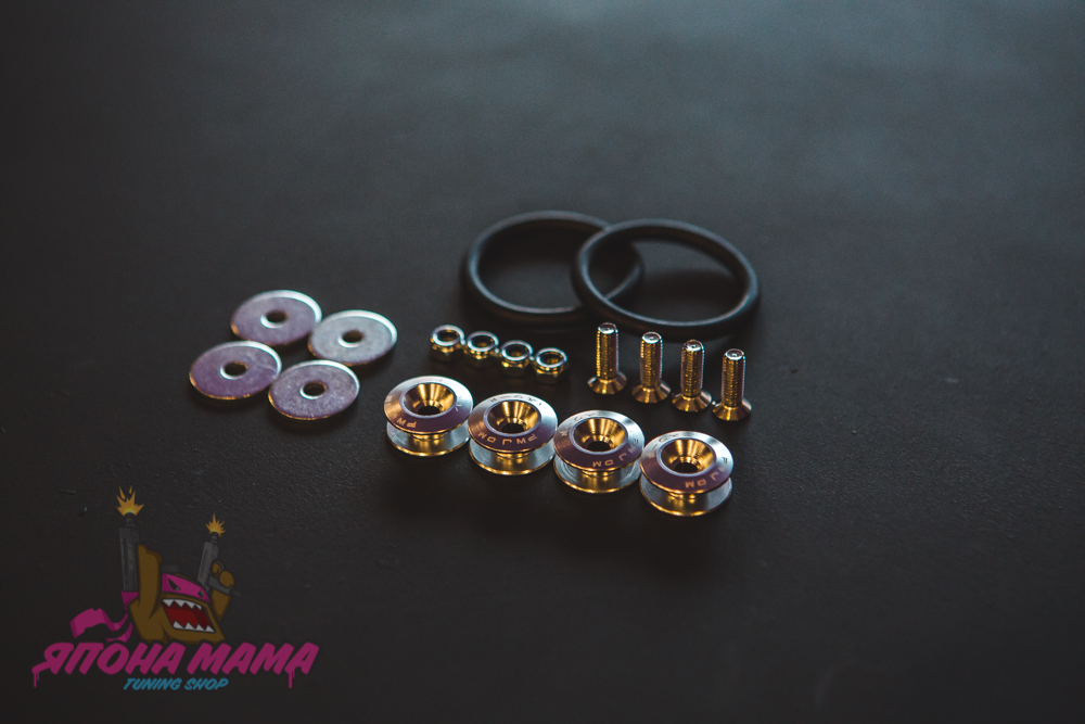 Быстросъемные крепления для фиксации бампера Password JDM (Серебристый) 4