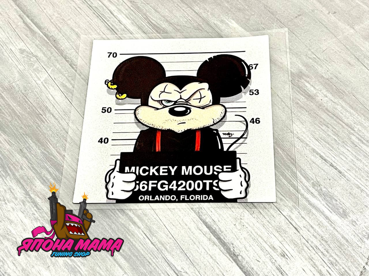 Светоотражающая наклейка Mickey Mouse