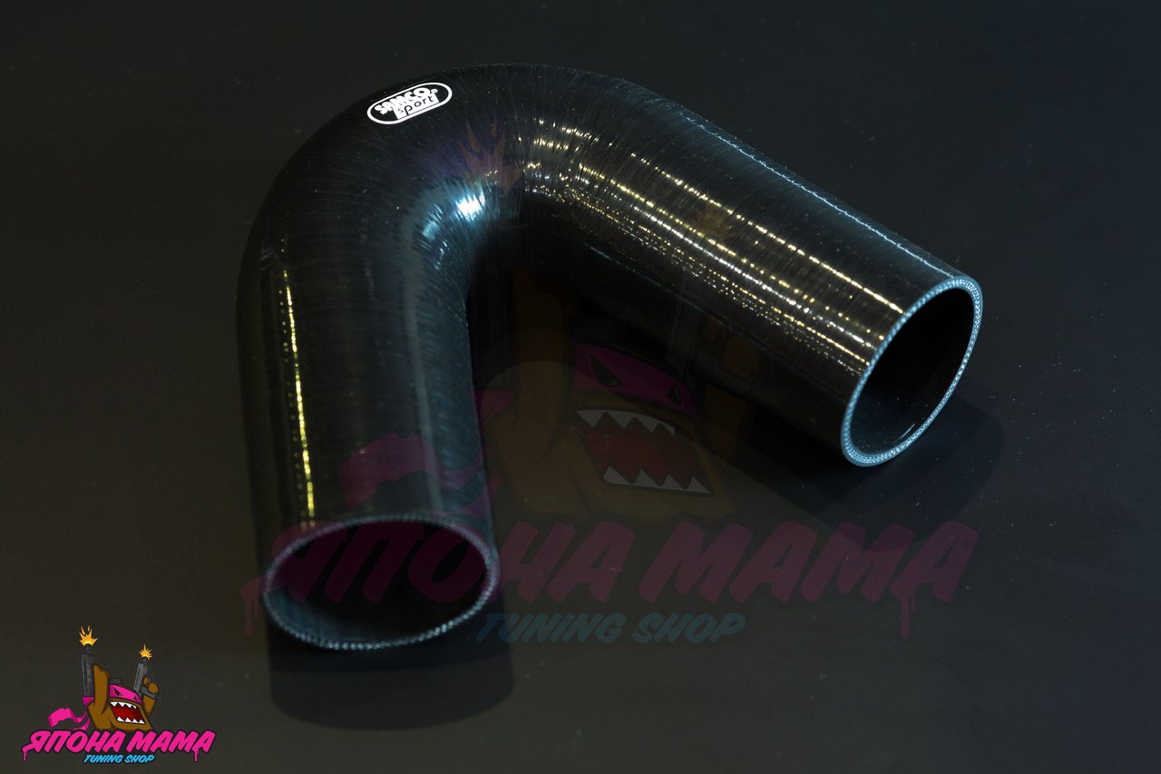 Патрубок силиконовый 63 mm. 135 градусов (Черный)