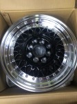 Комплект дисков BBS RS R14 5.5j ET30 4x100 / 114.3 (черные + золотые болтики)