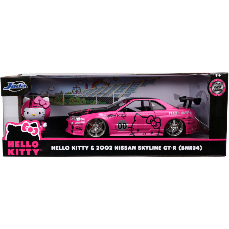 Металлическая модель Skyline R34 Hello-kitty