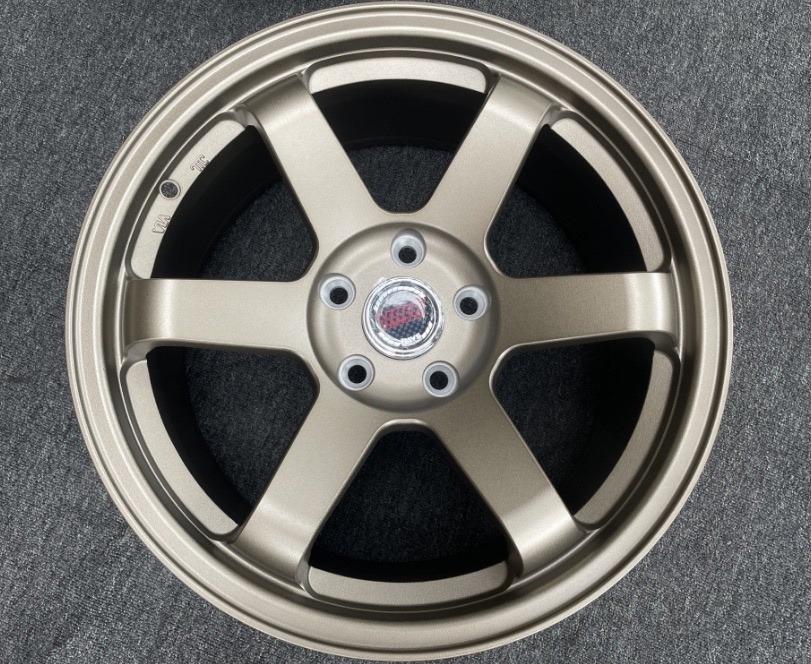 Комплект дисков Volk Racing TE37 R18 8.5J ET35 5x114.3 (бронзовые)