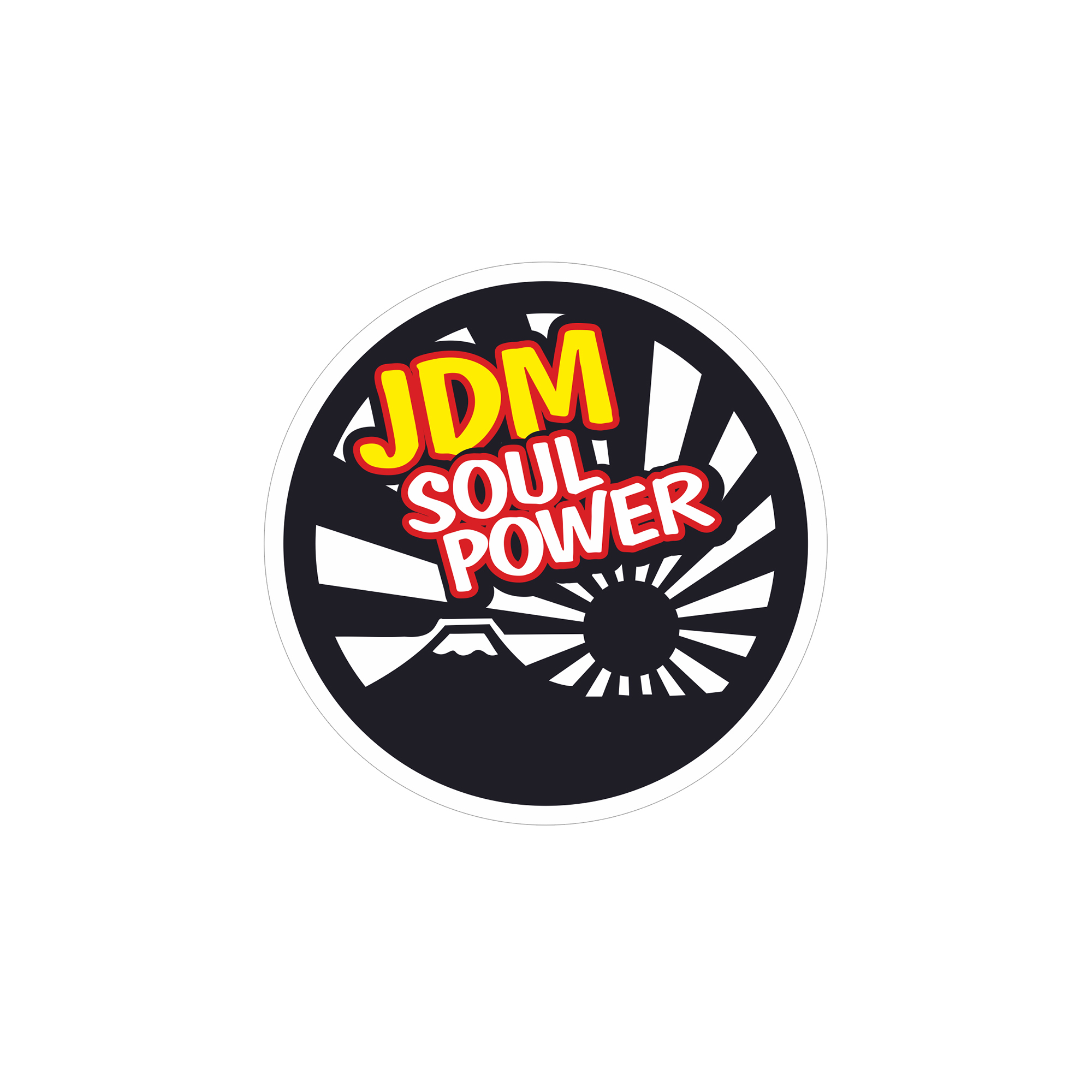 Наклейка JDM SOUL POWER