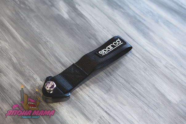Буксировочная петля Sparco тряпичная улучшенная (Черный)
