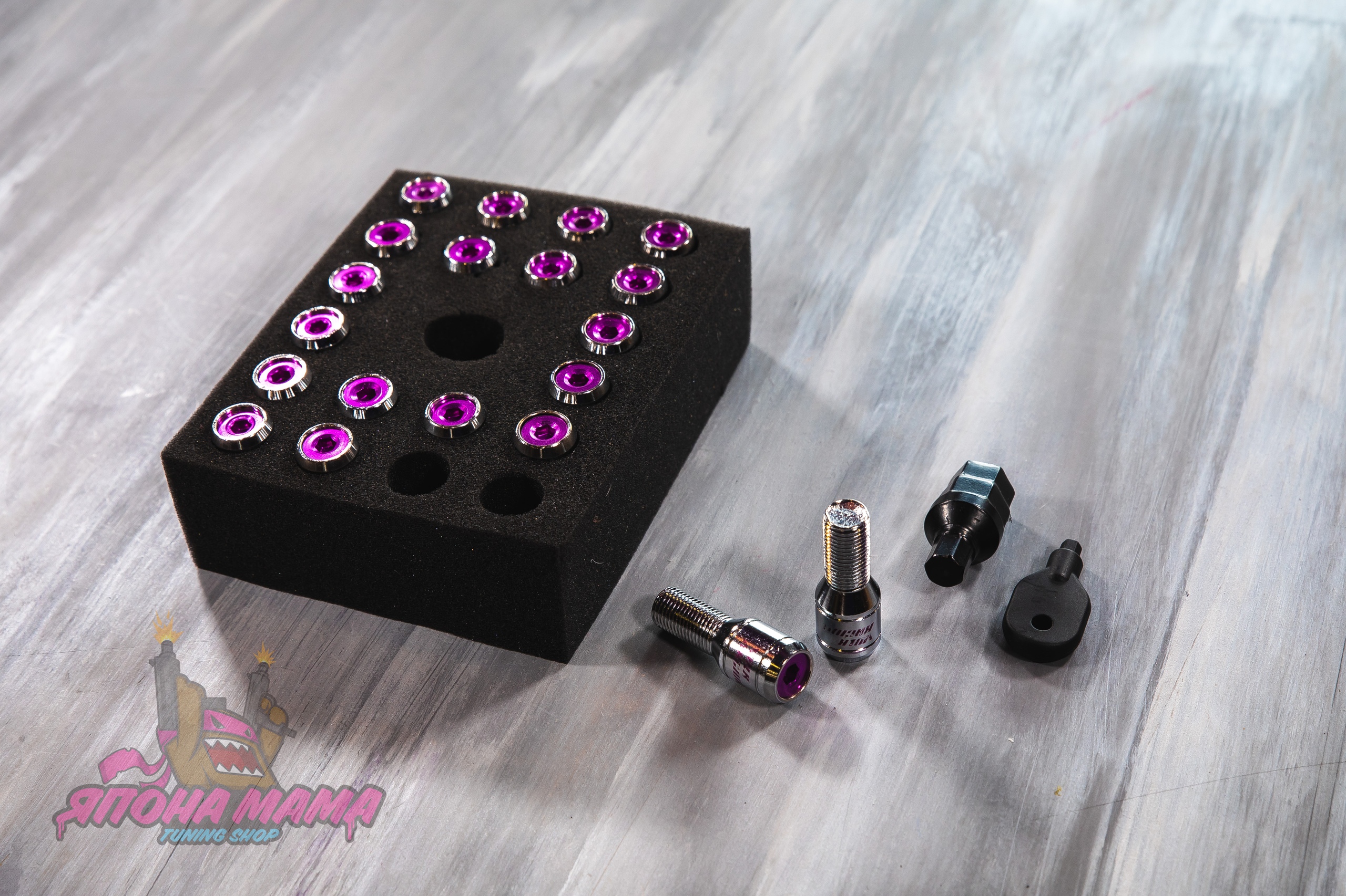 Болты Volk Racing шаг резьбы M12*1.25 (Фиолетовый)