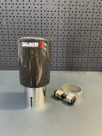 Насадка закрытого типа на глушитель AKRAPOVIC Style глянцевый карбон (вход: 52-55 , выход:76)