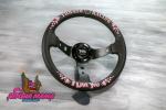 Оригинальный спортивный руль THRASH RACING из кожи (вынос)