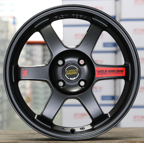 Комплект дисков Volk Racing TE37 R18 8J ET38 5x114.3 (черные матовые)