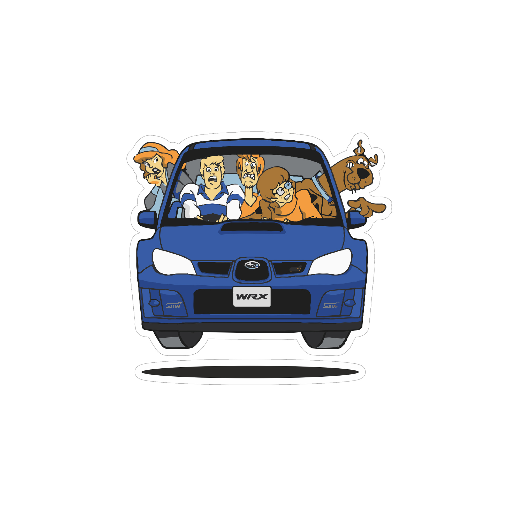 Наклейка Subaru Скуби Ду