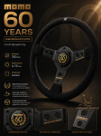 Спортивный руль momo Anniversario 60 лет из замши 1