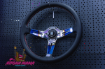 Спортивный руль Nardi Deep Corn Titan ver.3 из перфорированной кожи (вынос)