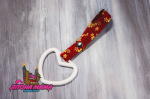 Цурикава белое сердце Nishijin Sakura Gold Red