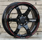 Комплект дисков Volk Racing TE37-SL R15 6.5j ET35 4x100 / 114.3 (черный глянец)