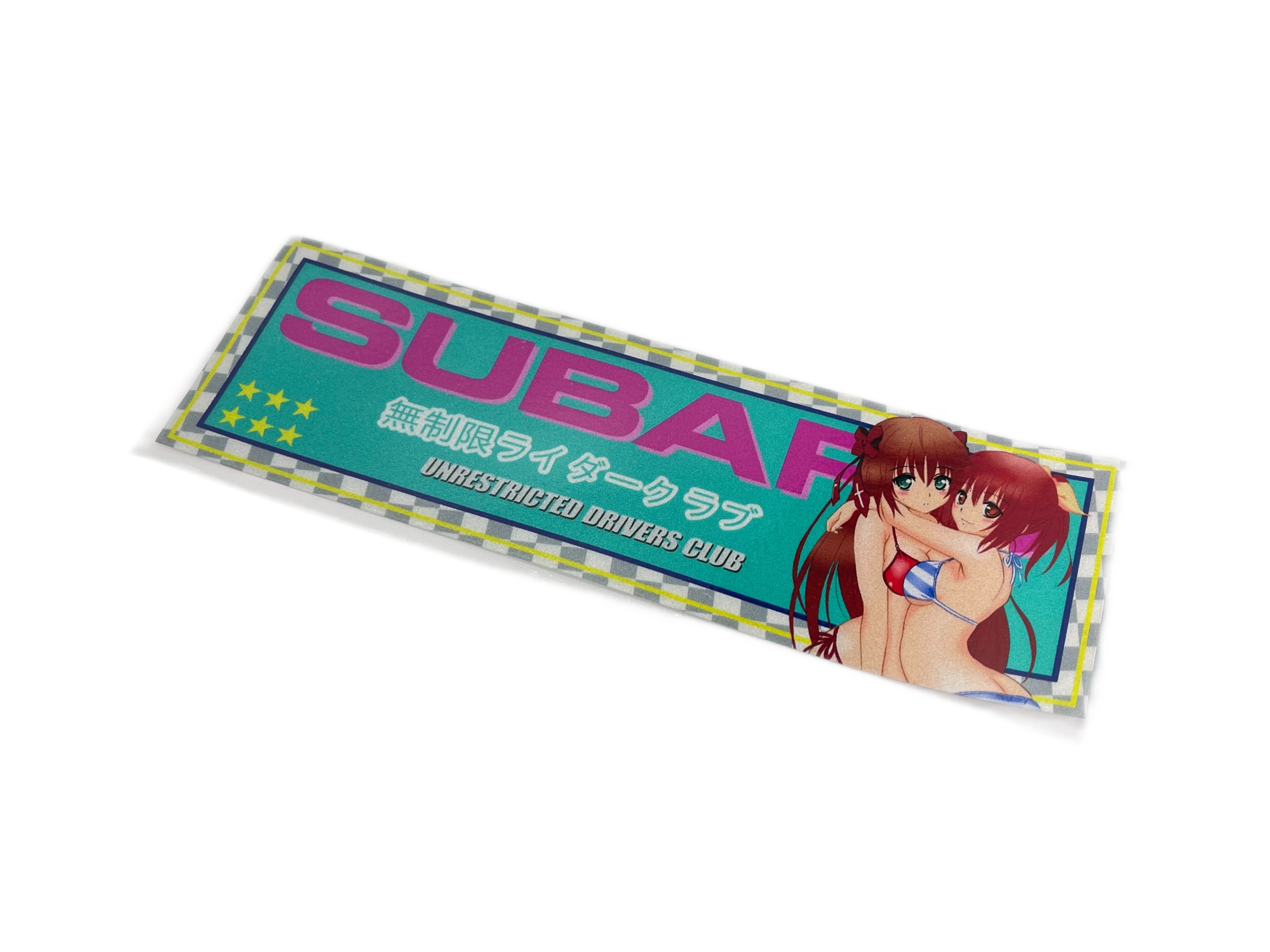 Светоотражающая наклейка SUBARU girl