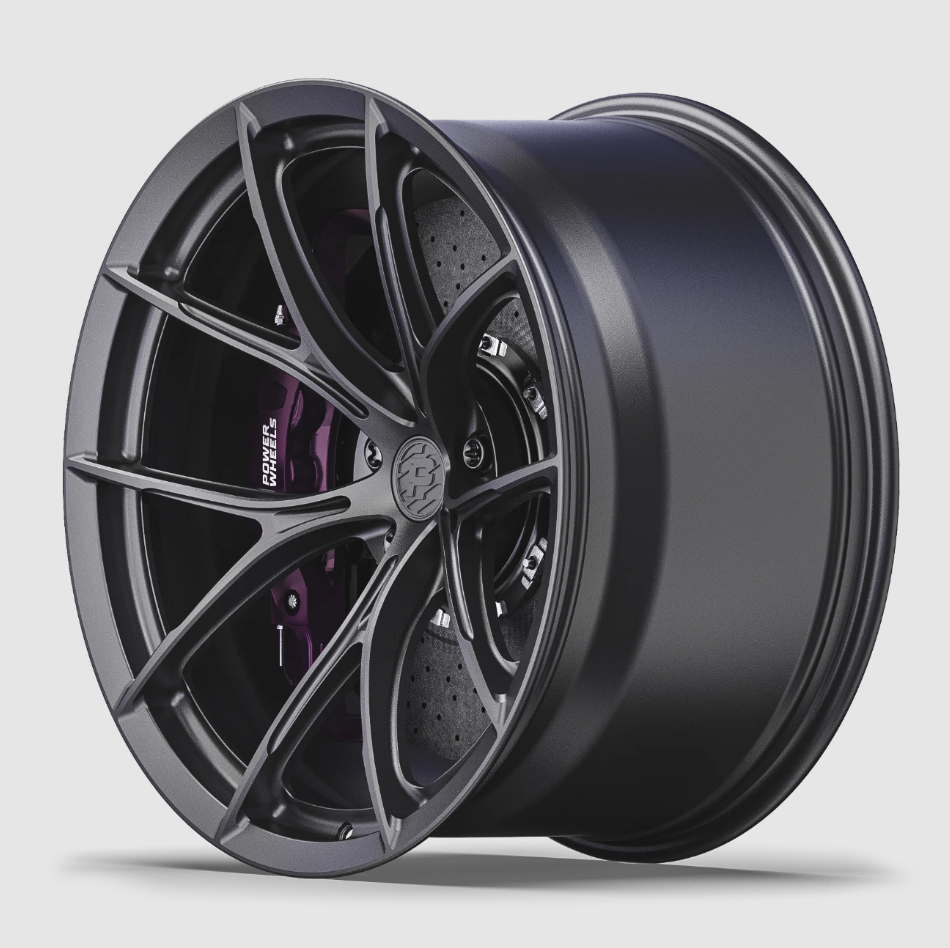 Комплект разношироких кованых дисков PW MS039 R19 9.5J ET30, 10.5J ET37, DIA 66.6, 5x112 (gray) 1